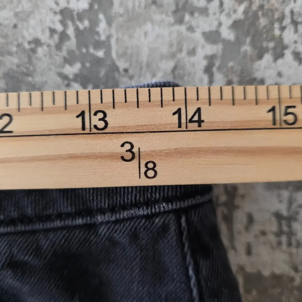 American Eagle Outfitters Black Jean Skirt Women's Size 2 - Picture 6 of 7